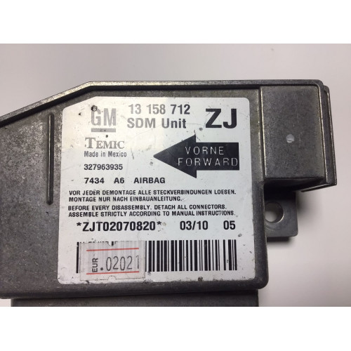 Opel Meriva Airbag Beyni 13158712 327963935 ZJ 