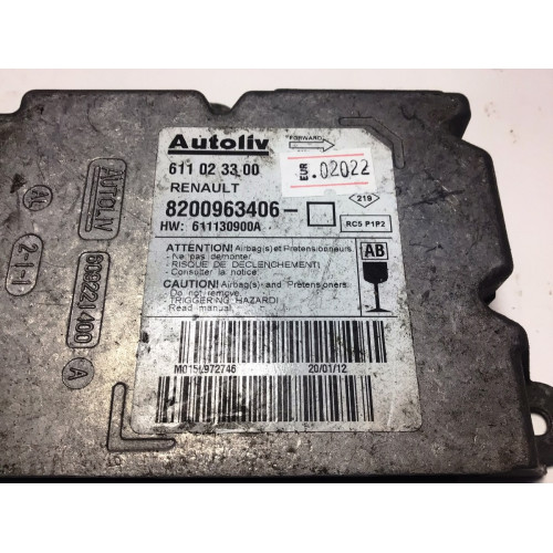 Renault Clio 3 Airbag Beyni 8200963406 611023300