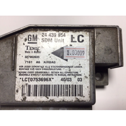 Opel Corsa C Airbag Beyni 24439954 327963935 LC
