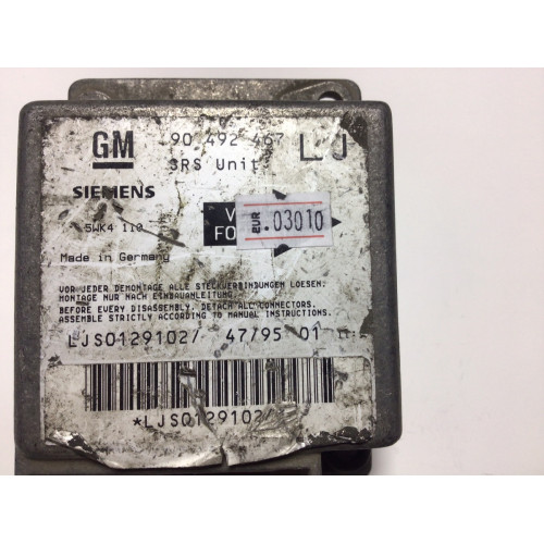 Opel Omega B Airbag Beyni 90492467 5WK4110 LJ