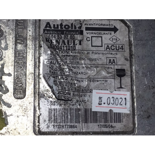 Renault Megane Airbag Beyni 604539200 8200411010