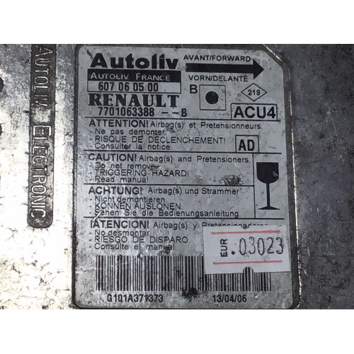 Renault Megane 2 Airbag Beyni 607060500 7701063388B
