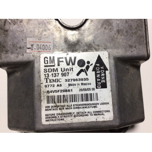 Opel Zafira B Airbag Beyni 13137907 327963935 FW