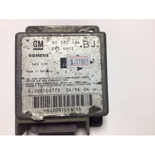 Opel Astra F Airbag Beyni 90562544 5WK4113A BJ