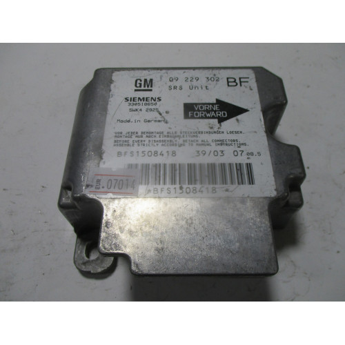 Opel Astra G Airbag Beyni 09229302 5WK42925 BF