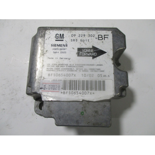 Opel Astra G Airbag Beyni 09229302 5WK42925 BF