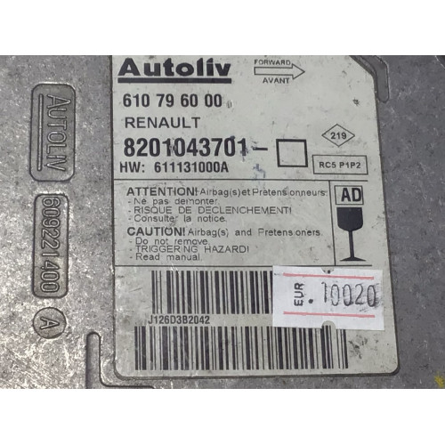 Renault Clio 3 Airbag Beyni 610796000 8201043701