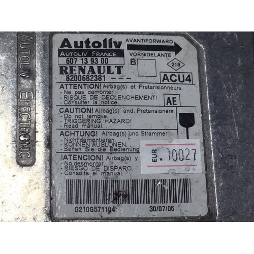 Renault Megane 2 Airbag Beyni 8200682381 607139300