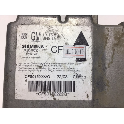 Opel Vectra C Airbag Beyni 13159976 5WK43468 CF