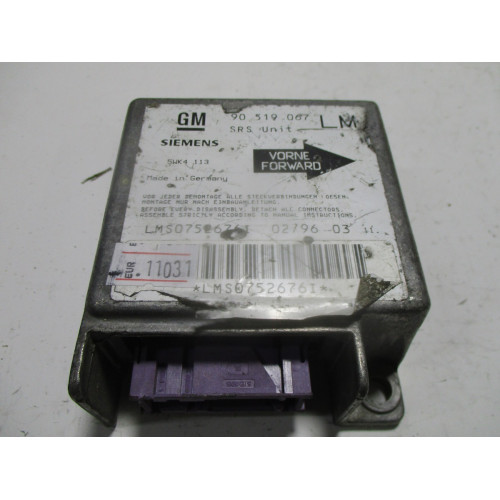 Opel Astra F Airbag Beyni 90519067 5WK4113 LM