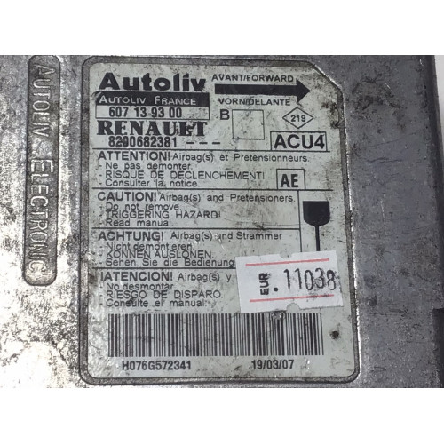 Renault Megane 2 Airbag Beyni 8200682381 607139300