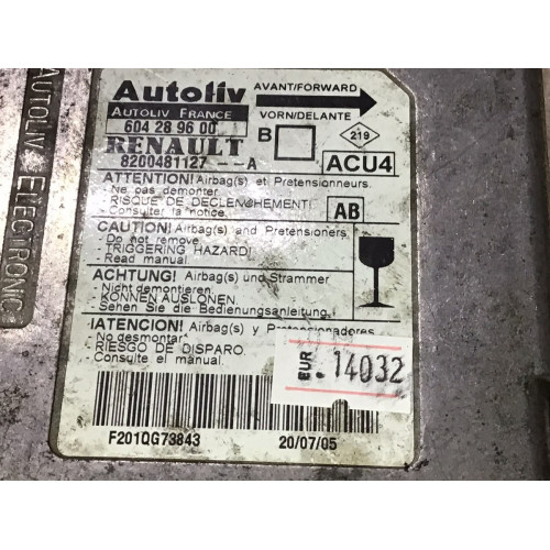 Renault Megane 2 Airbag Beyni 8200481127A 604289600