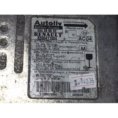 Renault Megane 2 Airbag Beyni 8200411004 604289600