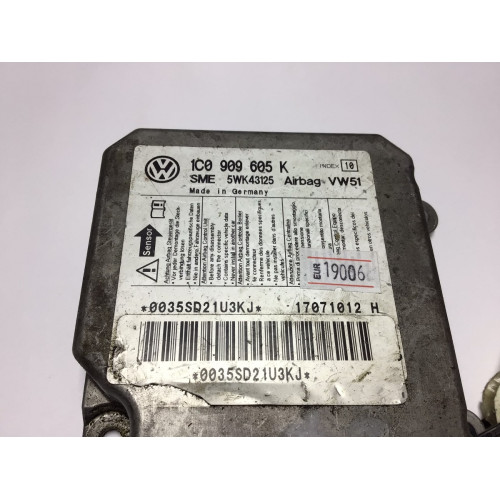Volkswagen Polo Skoda Fabia Airbag Beyni 1C0909605K 5WK43125 İNDEX8