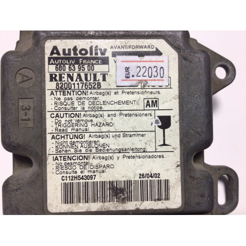 Renault Megane Airbag Beyni 8200117652B 600639500