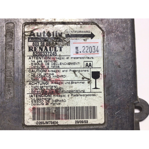 Renault Megane Airbag Beyni 8200337245