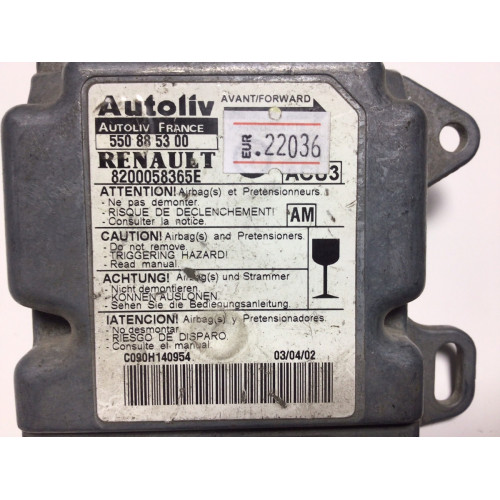Renault Twingo Airbag Beyni 8200058365E 550885300