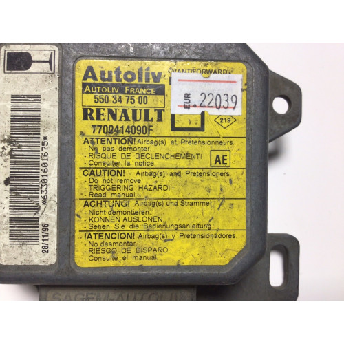 Renault Megane Airbag Beyni 7700414090F 550347500
