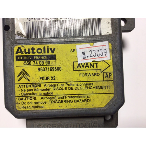 Citroen Xantia 2000 Airbag Beyni 550740900 9637169880