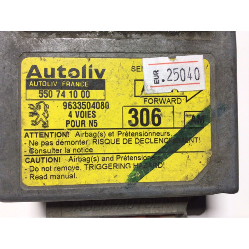 Peugeot 306 Airbag Beyni 550741000 9633504080