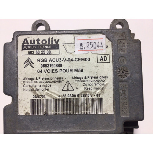 Peugeot Partner Citroen Berlingo Airbag Beyni 603602500 9653190880