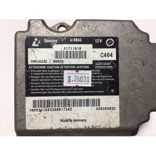 Fiat Stilo Airbag Beyni 51711816 5WK43342 45030505C
