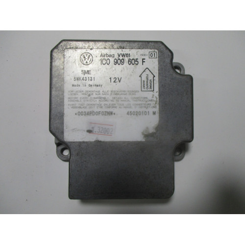 Volkswagen Golf Airbag Beyni 1C0909605F 5WK43131 İNDEX1