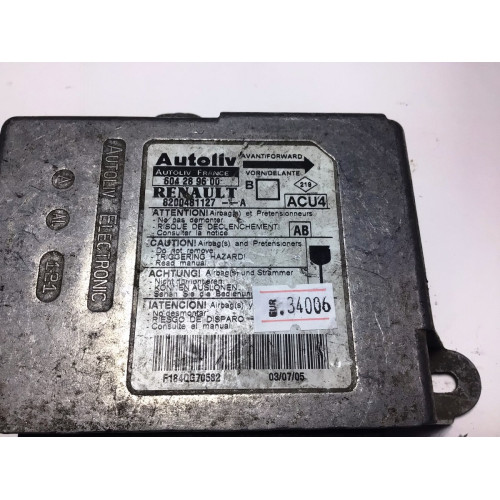 Renault Megane 2 Airbag Beyni 8200481127 604289600