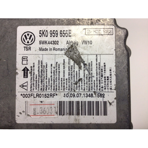 Volkswagen Golf Airbag Beyni 5K0959655E