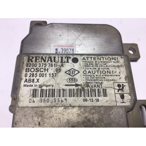 Renault Clio 2 Airbag Beyni 0285001157 8200375761 