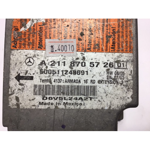 Mercedes W211 Airbag Beyni A2118705726 500511240091