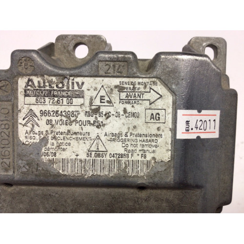 Citroen C4 Airbag Beyni 9662643980 603726100