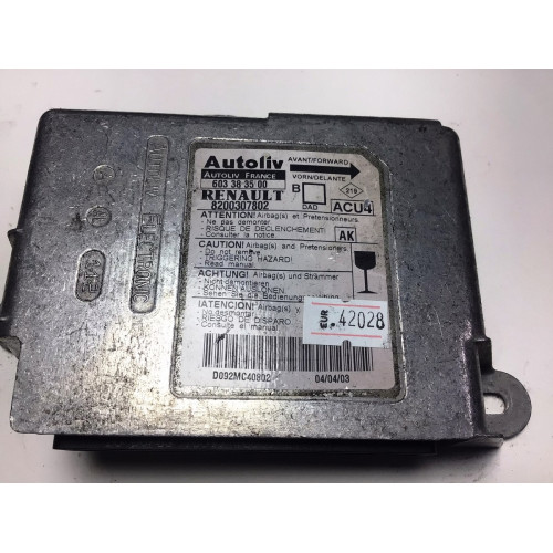 Renault Megane 2 Airbag Beyni 603383500 8200307802