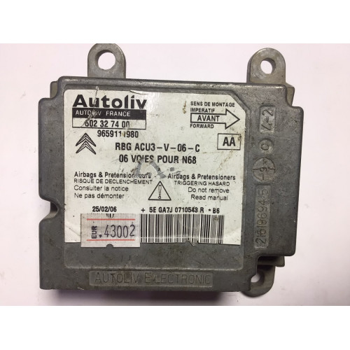 Citroen Xsara Airbag Beyni 9652276980 602327400