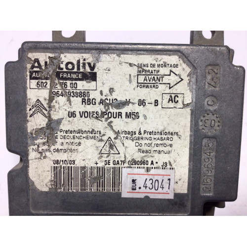 Citroen Berlingo Airbag Beyni 9648938880 602327600