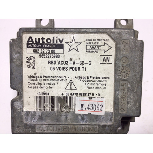 Peugeot 206 Airbag Beyni 602327300 9652275980