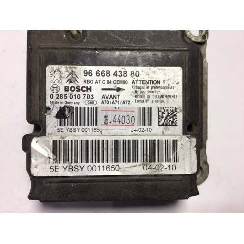 Peugeot 207 Airbag Beyni 9666843880 0285010703