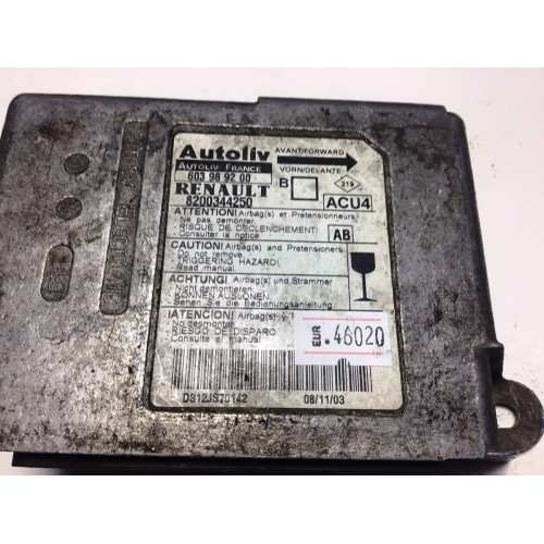 Renault Megane Airbag Beyni 603989200 8200344250