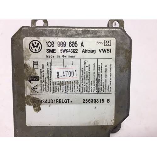 Volkswagen Golf Airbag Beyni 1C0909605A 5WK43122 İNDEX8