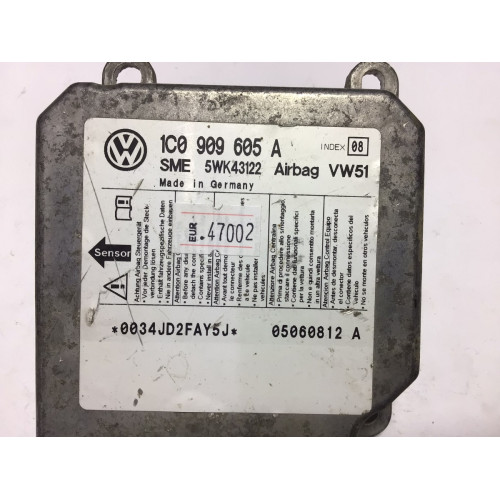 Volkswagen Golf Airbag Beyni 1C0909605A 5WK43122 İNDEX8