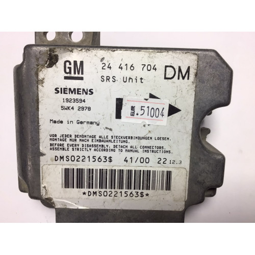 Opel Zafira Airbag Beyni 24416704 5WK42978 DM
