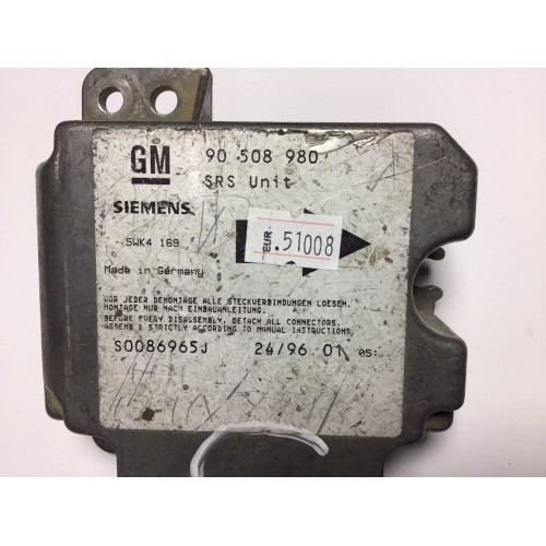 Opel Vectra B Airbag Beyni 90508980 5WK4169 