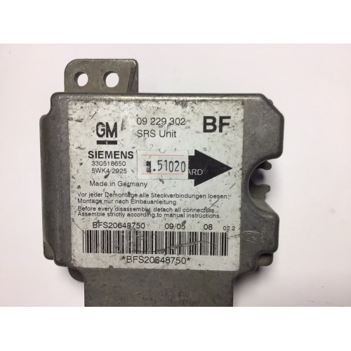 Opel Astra G Airbag Beyni 09229302 5WK42925 BF