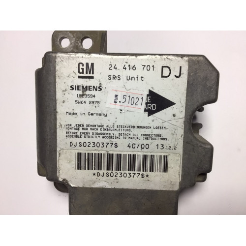Opel Vectra B Airbag Beyni 24416701 5WK42975 DJ 