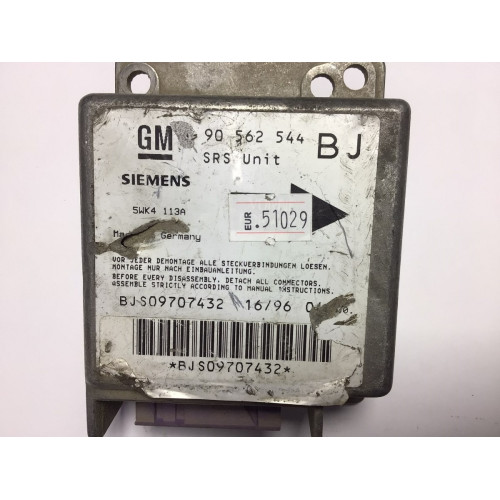 Opel Astra F Airbag Beyni 90562544 5WK4113A BJ