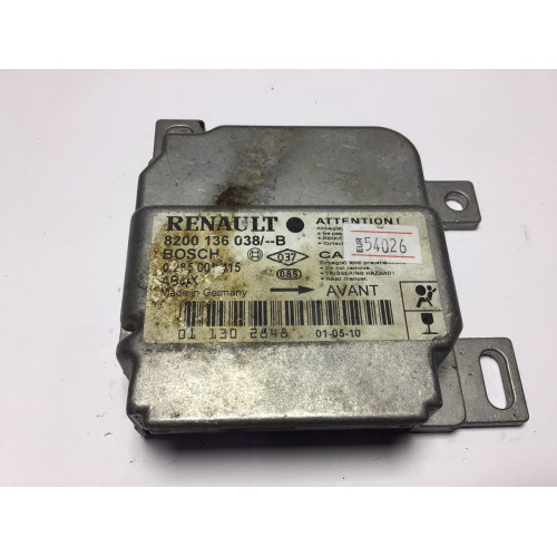 Renault Clio 2 Airbag Beyni 8200136038 0285001415