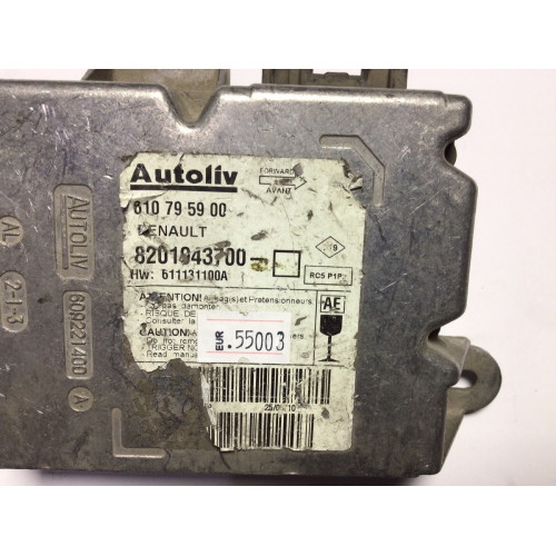 Renault Clio 3 Airbag Beyni 8201043700 610795900