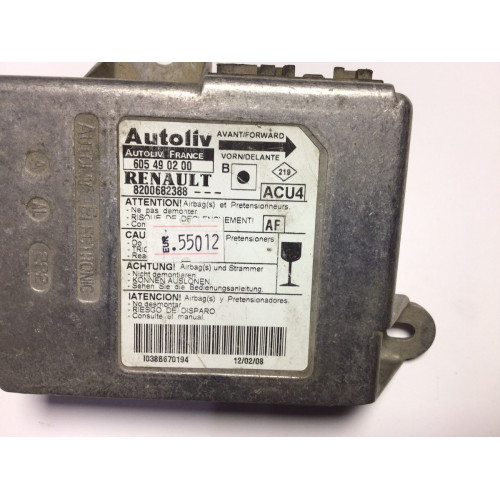Renault Megane Airbag Beyni 605490200 8200682388