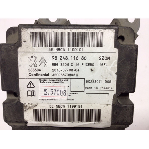 Peugeot 3008 Airbag Beyni 9824811680 A2C96579805