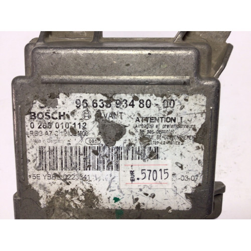 Peugeot 207 Airbag Beyni 9663593480 0285010112